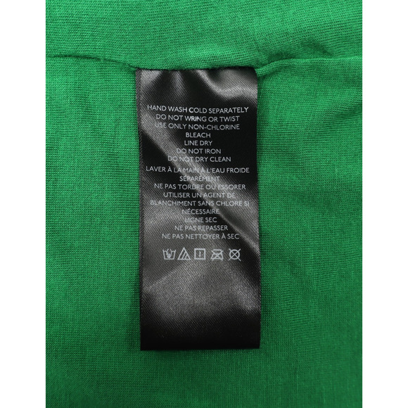 Anthropologie Women's Green V-Neck Pleated Midi Dress Sz L - Picture 7 of 10